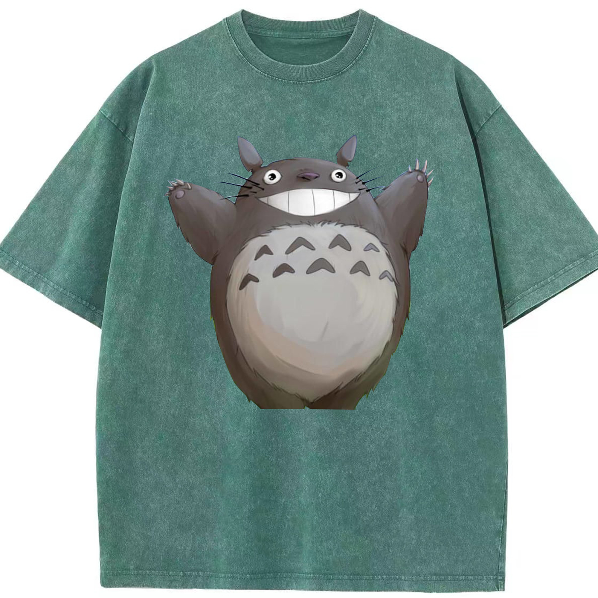 （画像用） となりのトトロ 草壁メイ 草壁サツキ My Neighbor Totoro Satsuki Kusakabe Mei Kusakabe 綿100% ヴィンテージ風 半袖Tシャツ（フロントプリント）